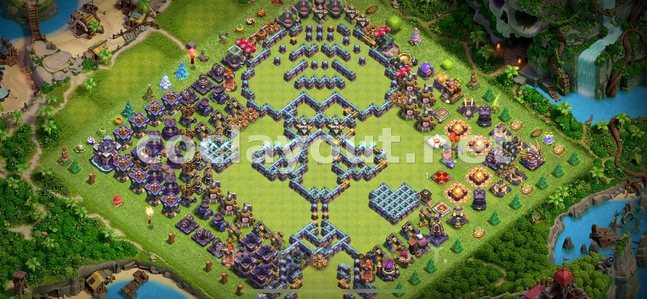 Base Híbrida TH15 per Defensa Total – previsualització del disseny TH15
