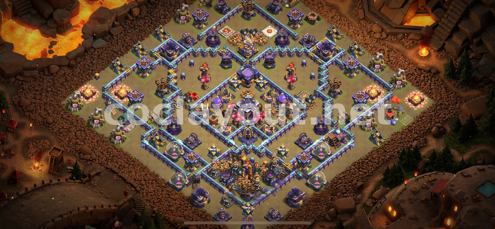 Conception Efficace de Base de Guerre TH15 – aperçu du plan TH15
