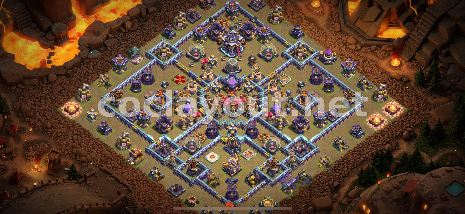 Base de Guerre TH15 pour les Clans Compétitifs – aperçu du plan TH15