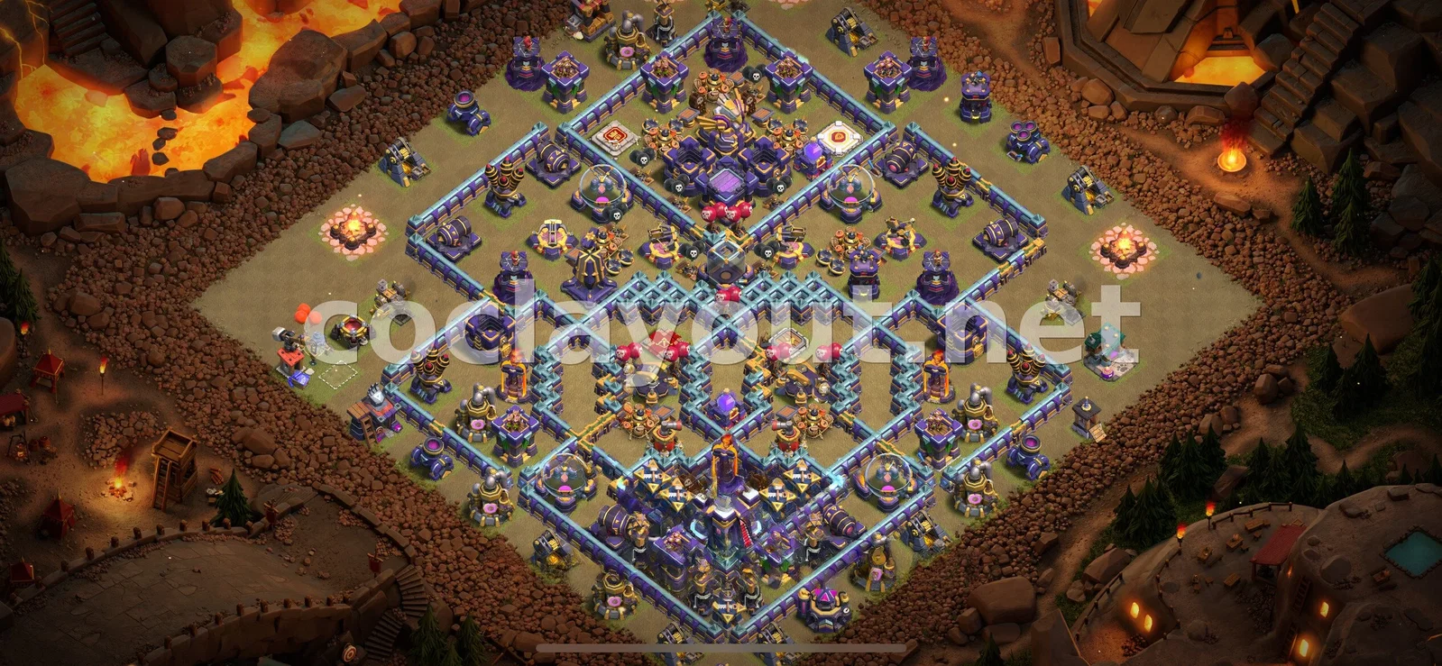 Эффективная база для войны TH15 – превью расстановки TH15