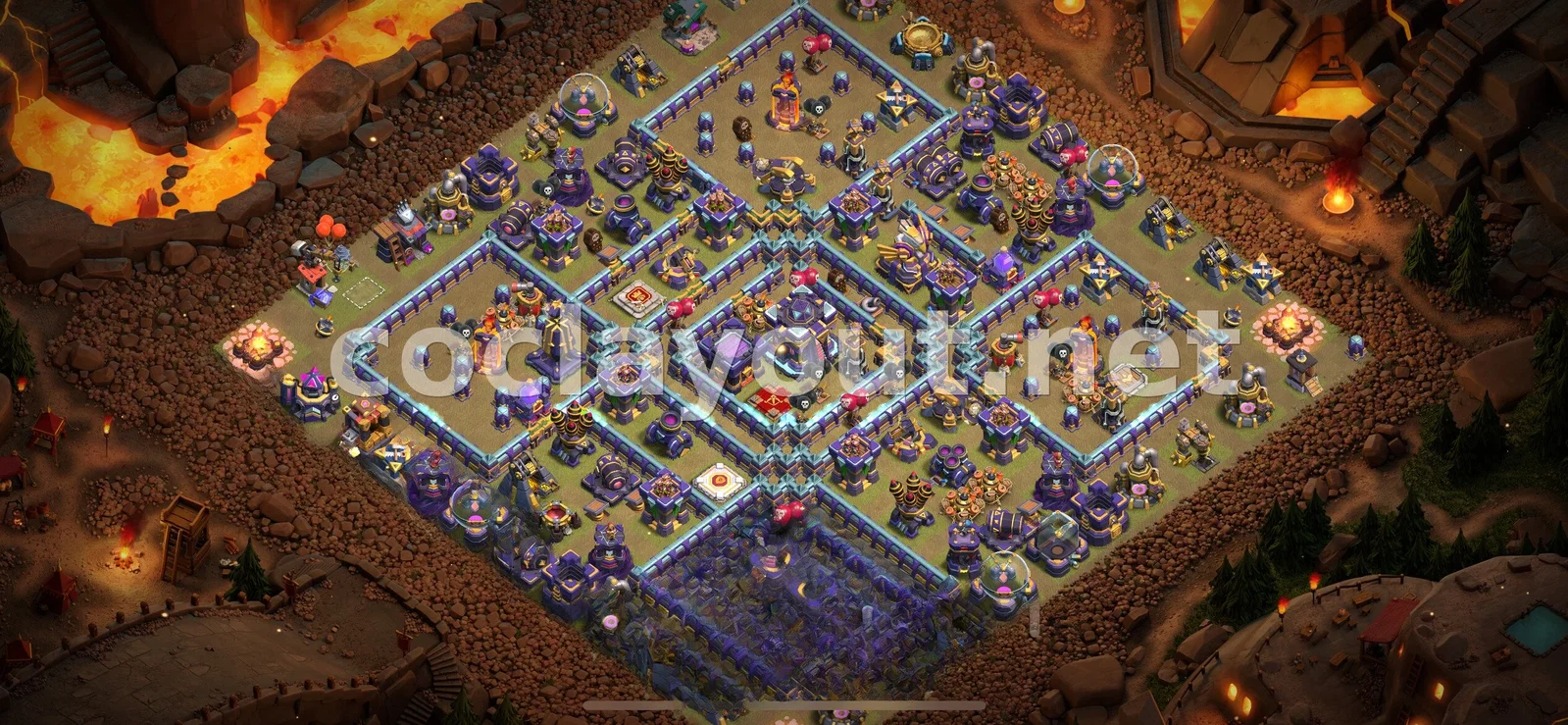 Эффективная база для войны TH15 – превью расстановки TH15