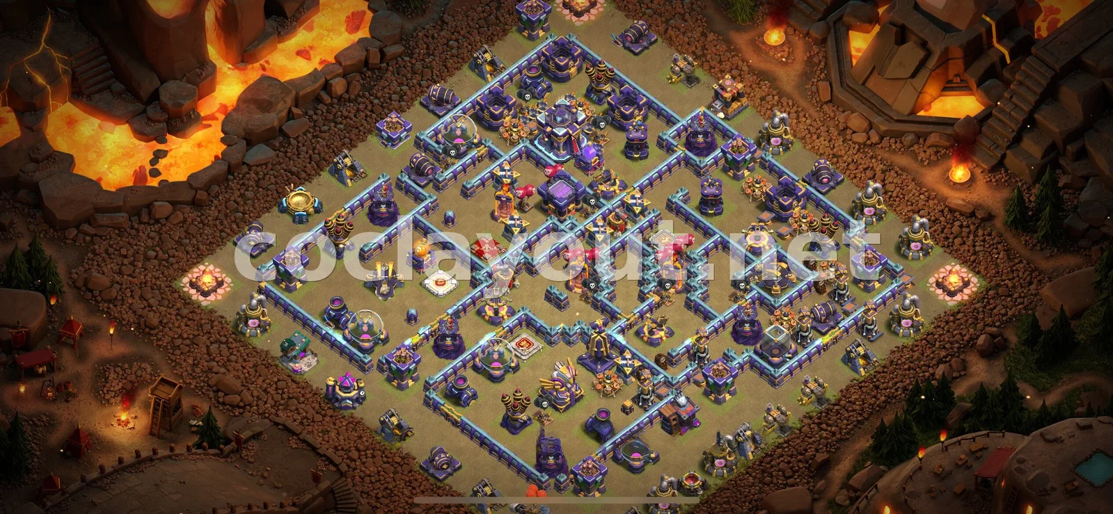 Эффективная База для Войны TH15 – превью расстановки TH15