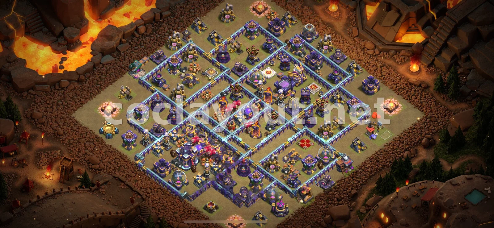 Эффективная база для войны TH15 – превью расстановки TH15