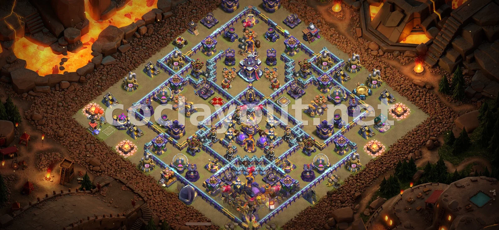 Эффективная база для войны TH15 – превью расстановки TH15