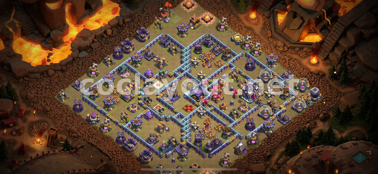 Эффективная база для войны TH15 – превью расстановки TH15