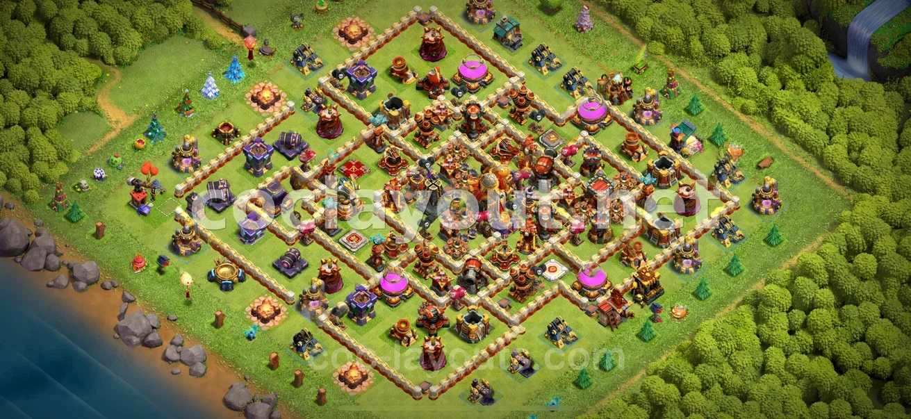 Millora el Teu Poble amb la Base Híbrida TH16 – previsualització del disseny TH16