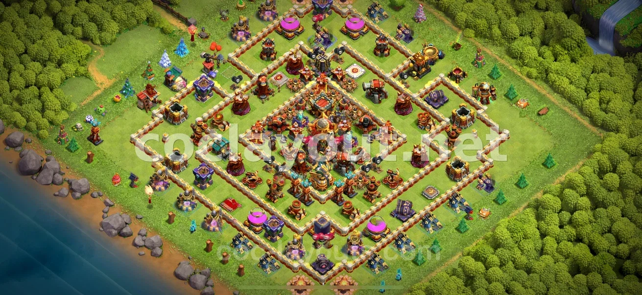 Disseny de base híbrida TH16 per protege recursos i copes – previsualització del disseny TH16