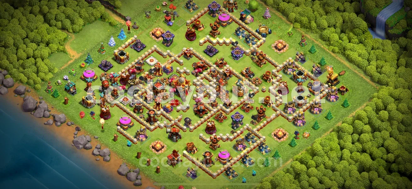 Base Híbrida TH16 per una Defensa Efectiva – previsualització del disseny TH16