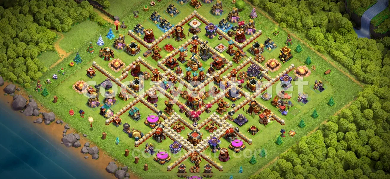 Millora el Teu Poble amb la Base Híbrida TH16 – previsualització del disseny TH16