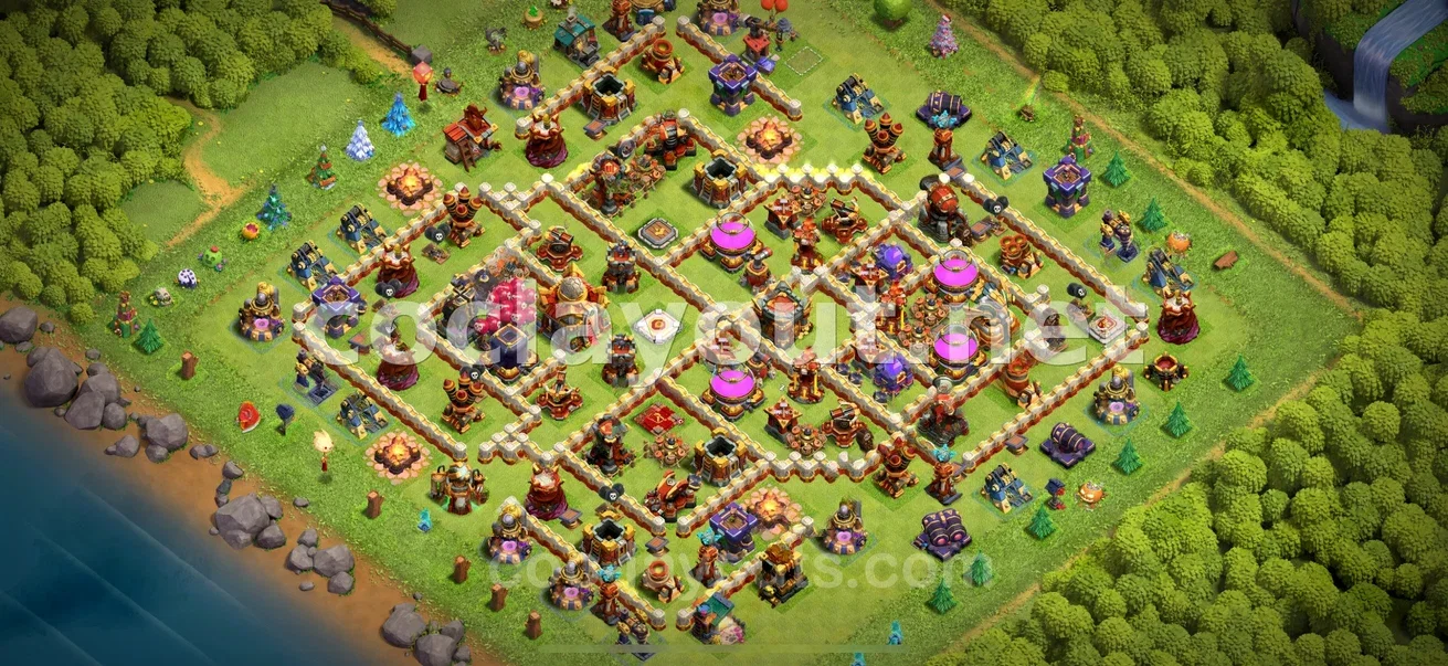 Meilleure base de farm TH16 protégez vos ressources – aperçu du plan TH16