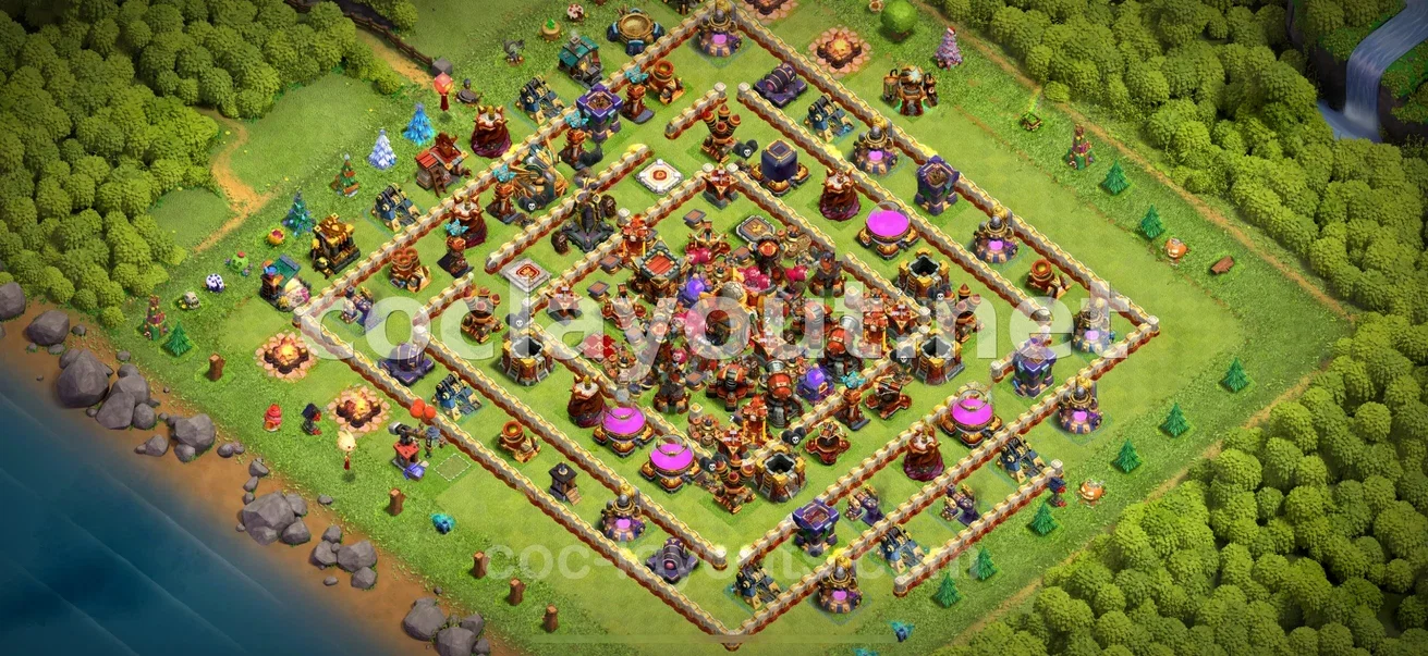 Meilleur base de farm TH16 pour protéger vos ressources – aperçu du plan TH16
