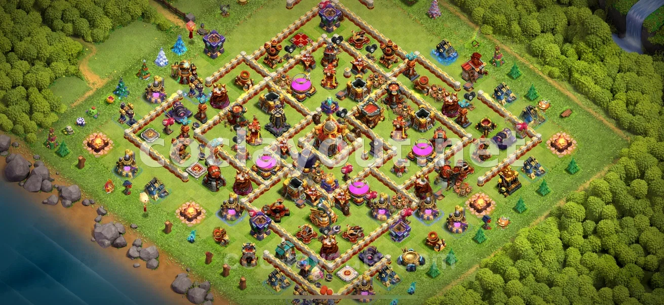 Base de Farm TH16 #17 – aperçu du plan TH16