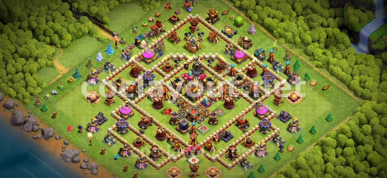 Optimisez vos Ressources avec la Base de Farm TH16 – aperçu du plan TH16