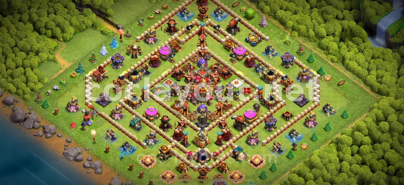 Protégez vos ressources avec une Base de Farm TH16 – aperçu du plan TH16
