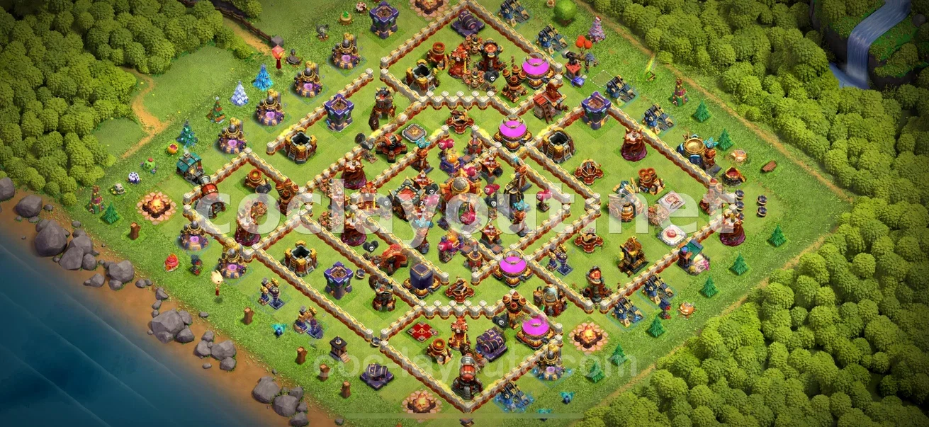 Base de Farm TH16 #27 – aperçu du plan TH16