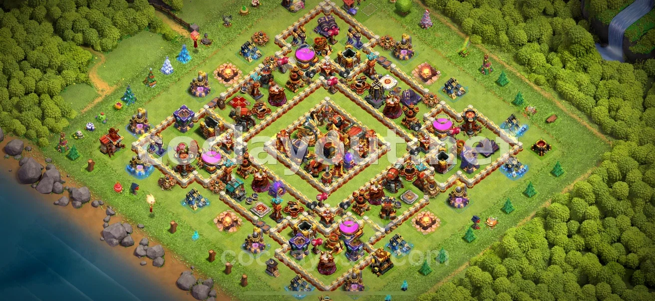 Base de Farm TH16 #24 – aperçu du plan TH16