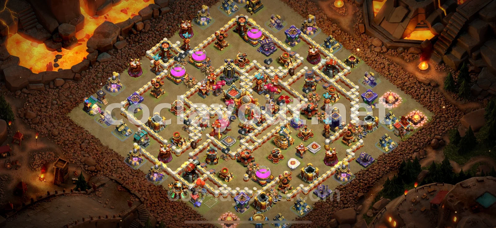 Strategic TH16 War Base for Clan Wars – TH16 layout preview