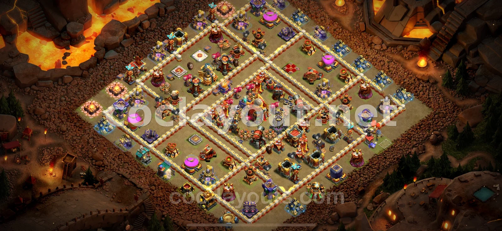 TH16 War Base Strategy – TH16 layout preview