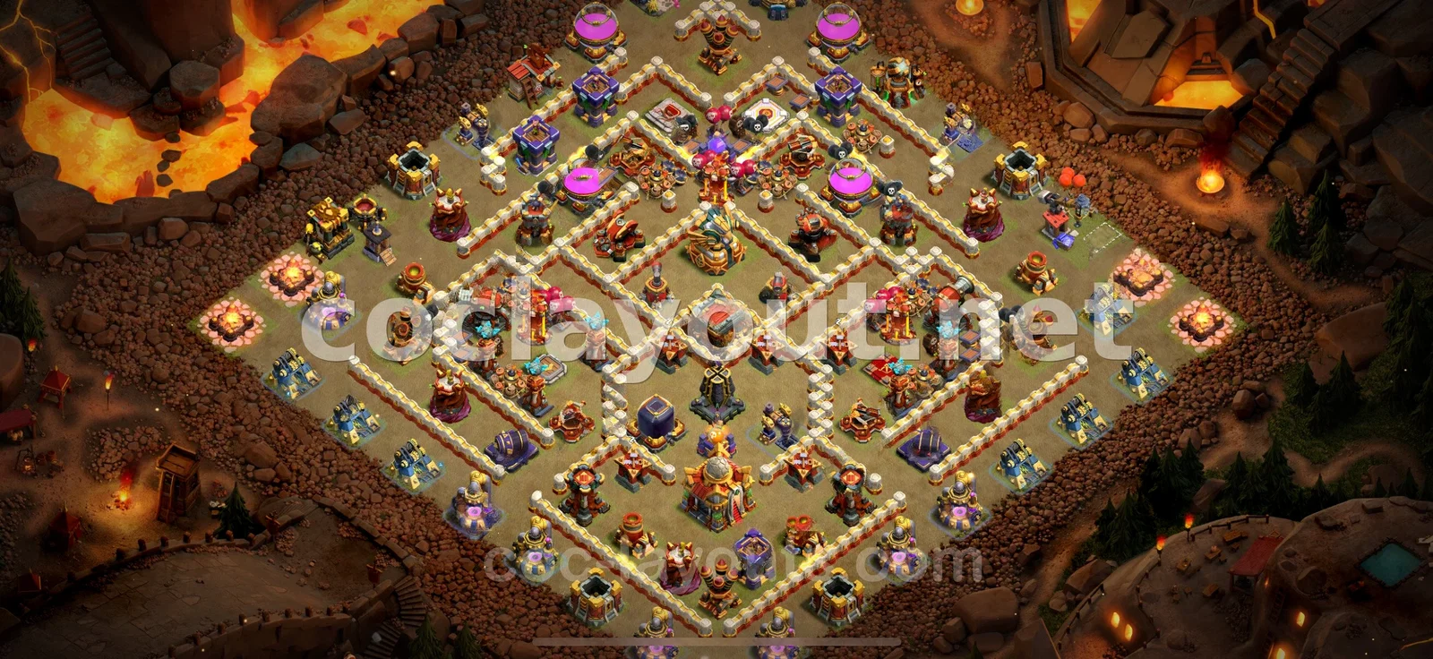 TH16 War Base for Clan Wars Success – TH16 layout preview