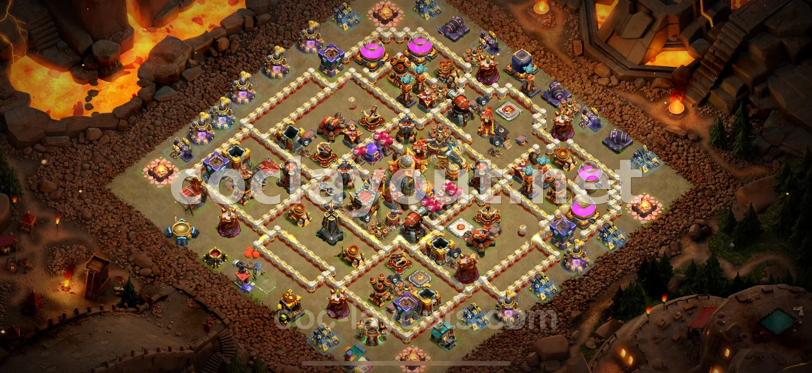 Guía Estratégica para Diseño de Guerra TH16 – vista previa del diseño TH16