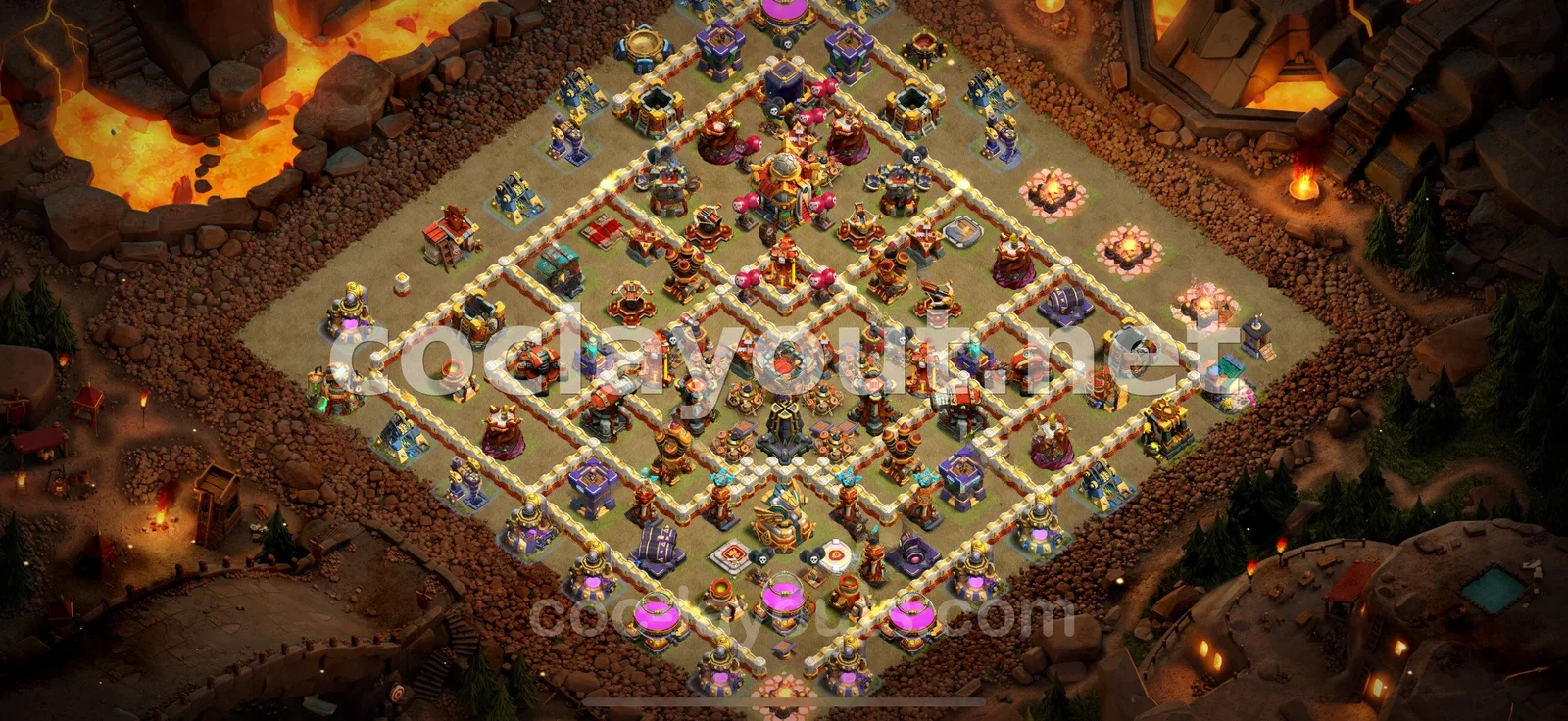 Strategic War Base for TH16 – TH16 layout preview