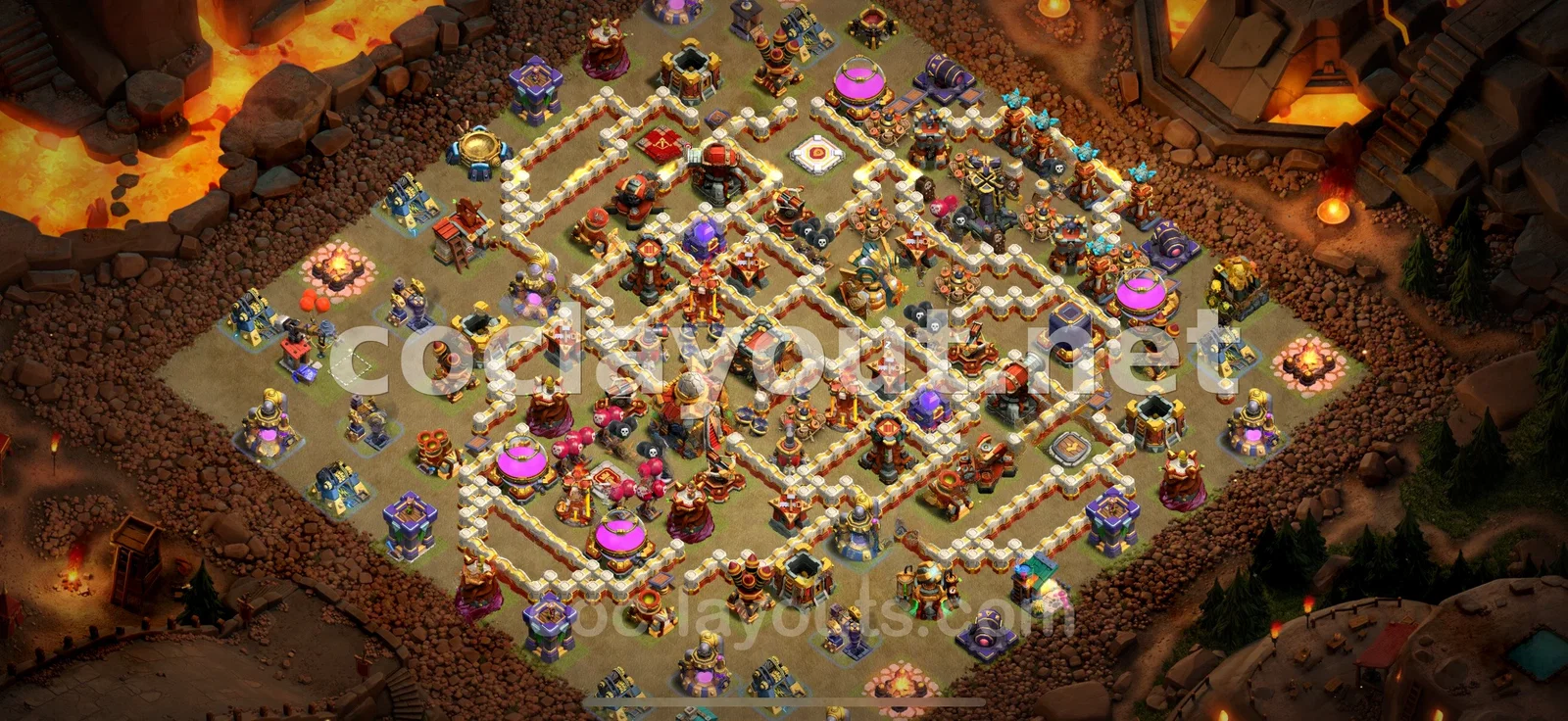 TH16 War Base #79 – TH16 layout preview