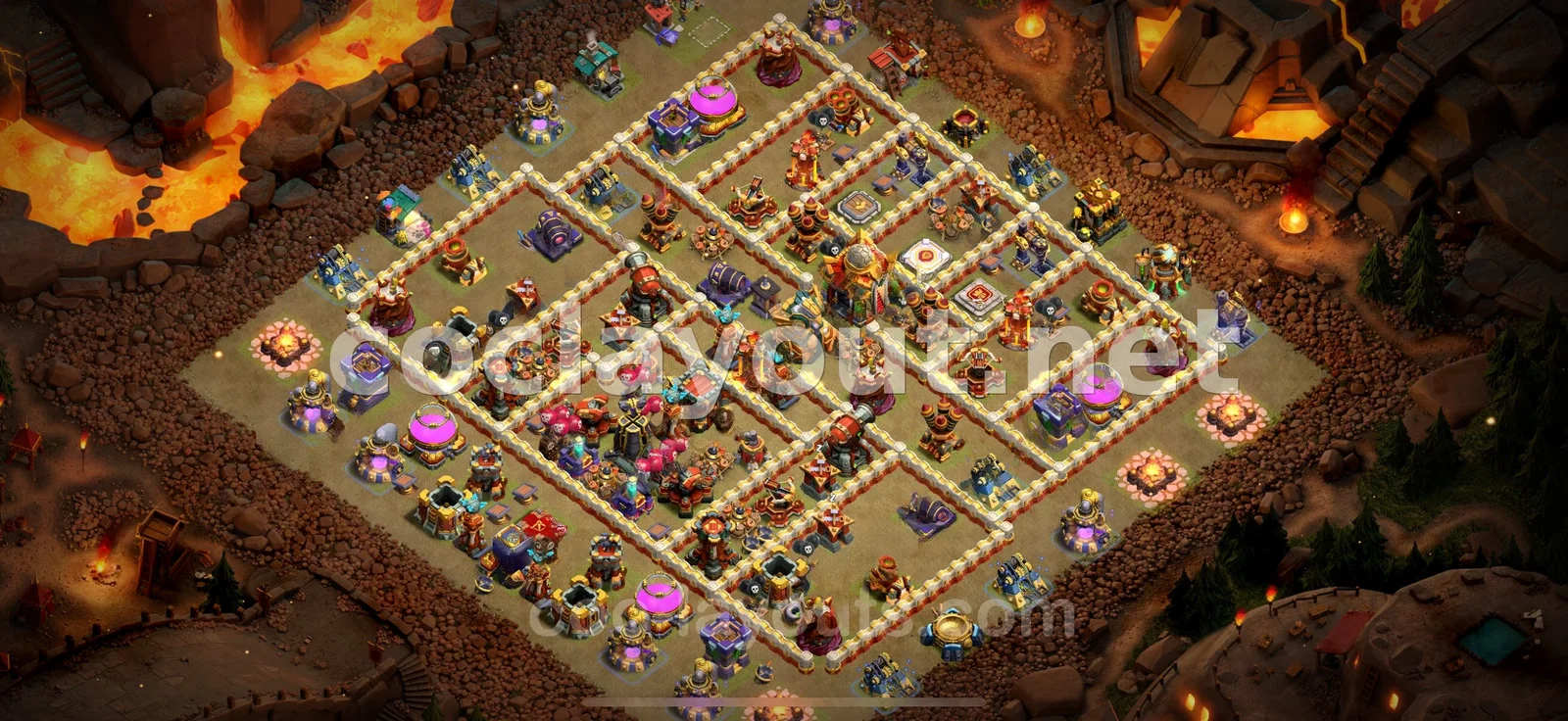 Strategic TH16 War Base Layout for Clan Wars – TH16 layout preview