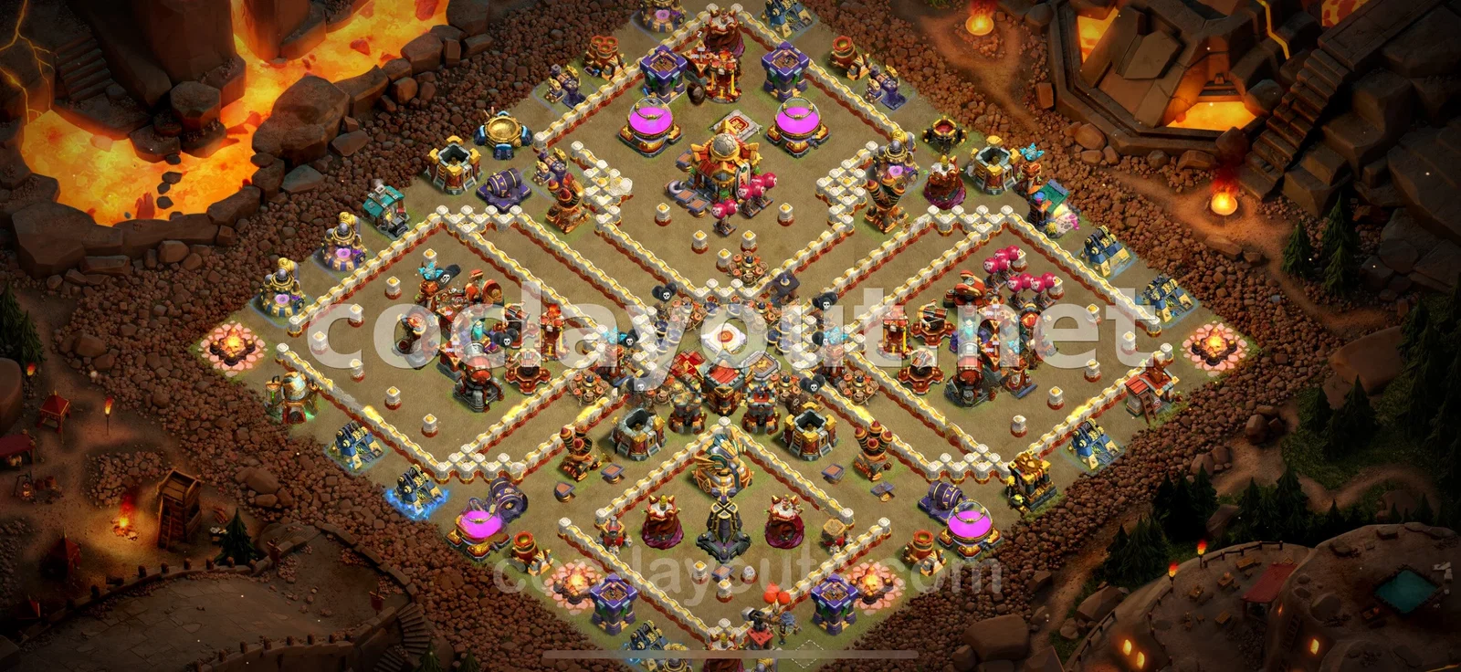 Effective TH16 War Base Layout – TH16 layout preview
