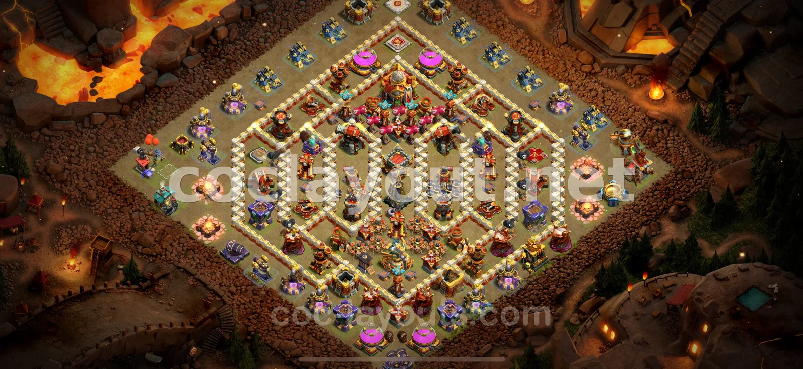 Effective TH16 War Base Layout – TH16 layout preview