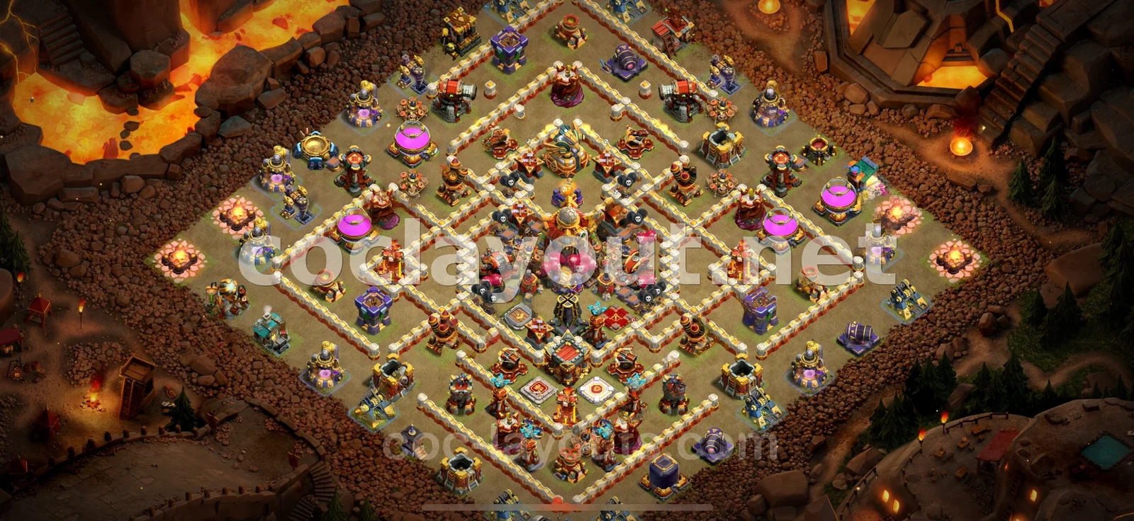 TH16 War Base #106 – TH16 layout preview