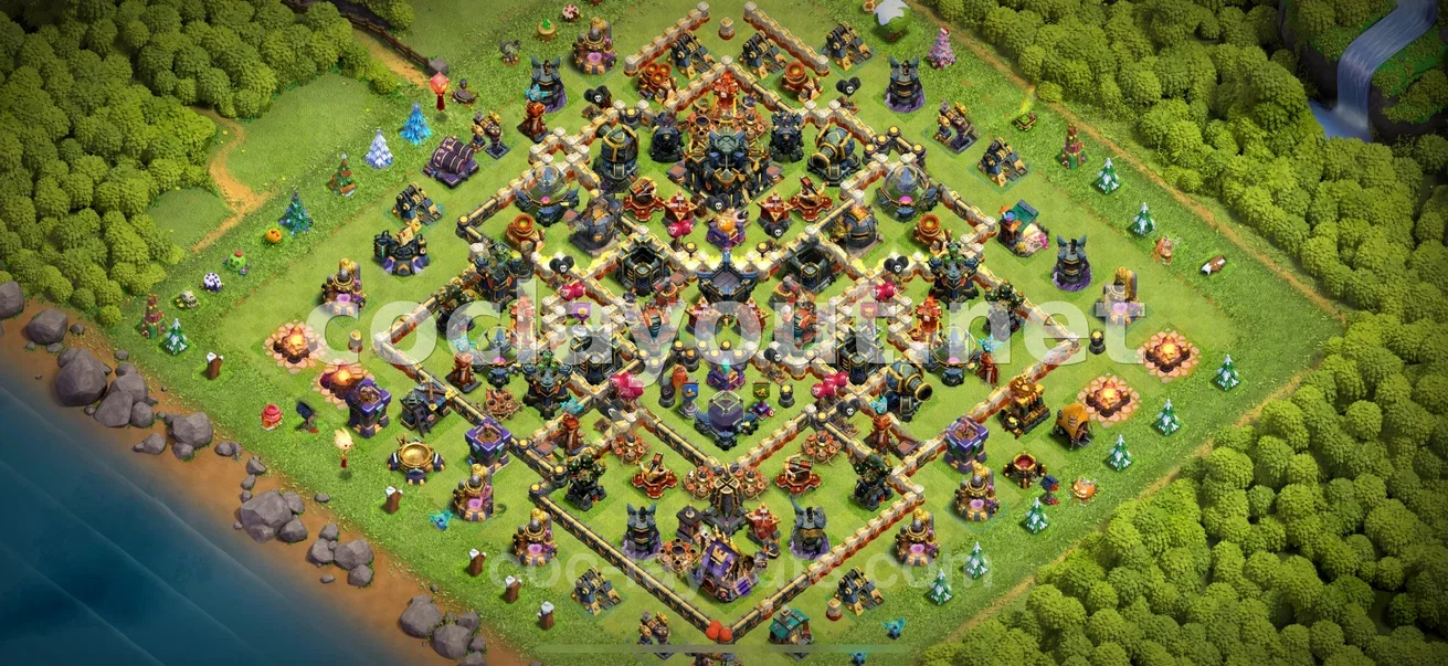 Enhance Your Defense with TH17 Hybrid Base – TH17 layout preview