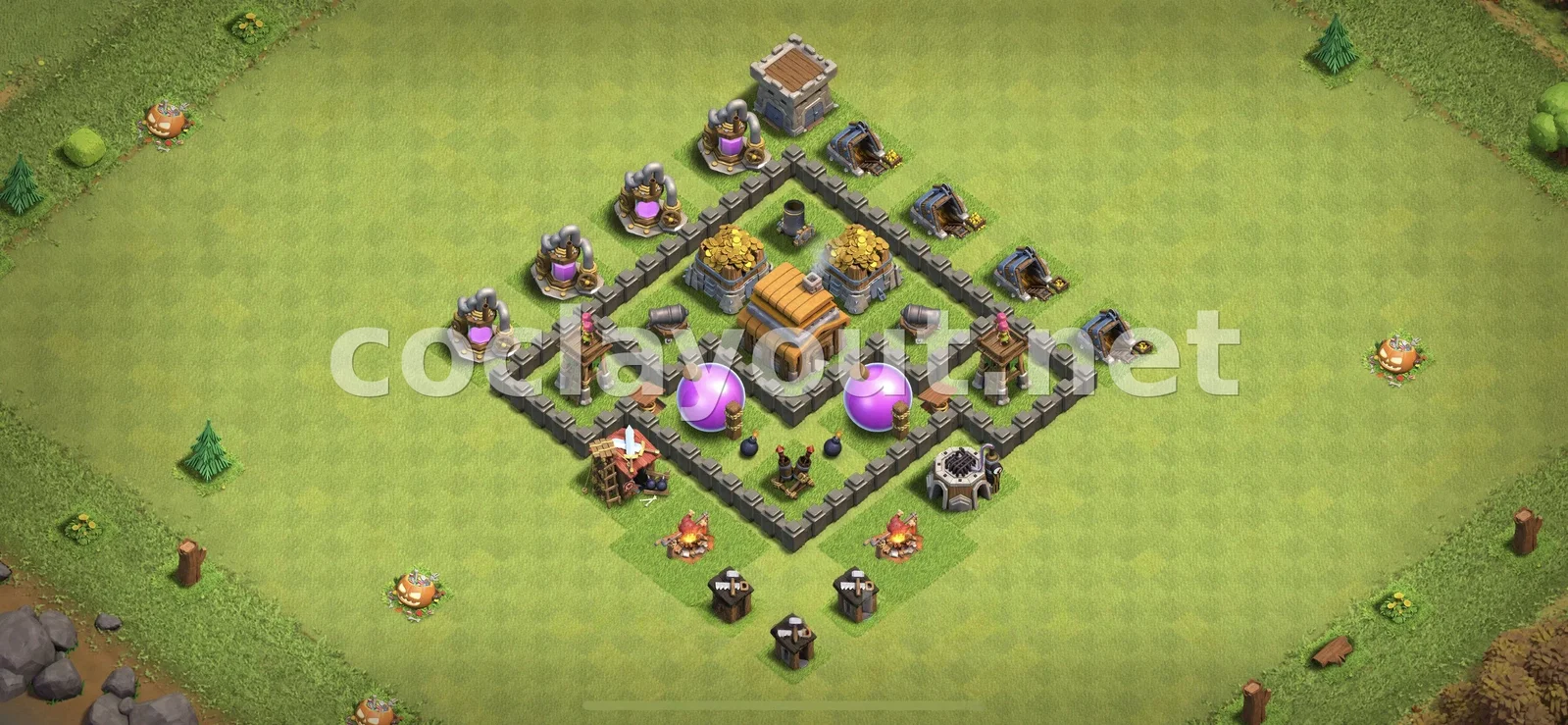 Descubre un diseño de farming TH4 efectivo – vista previa del diseño TH4