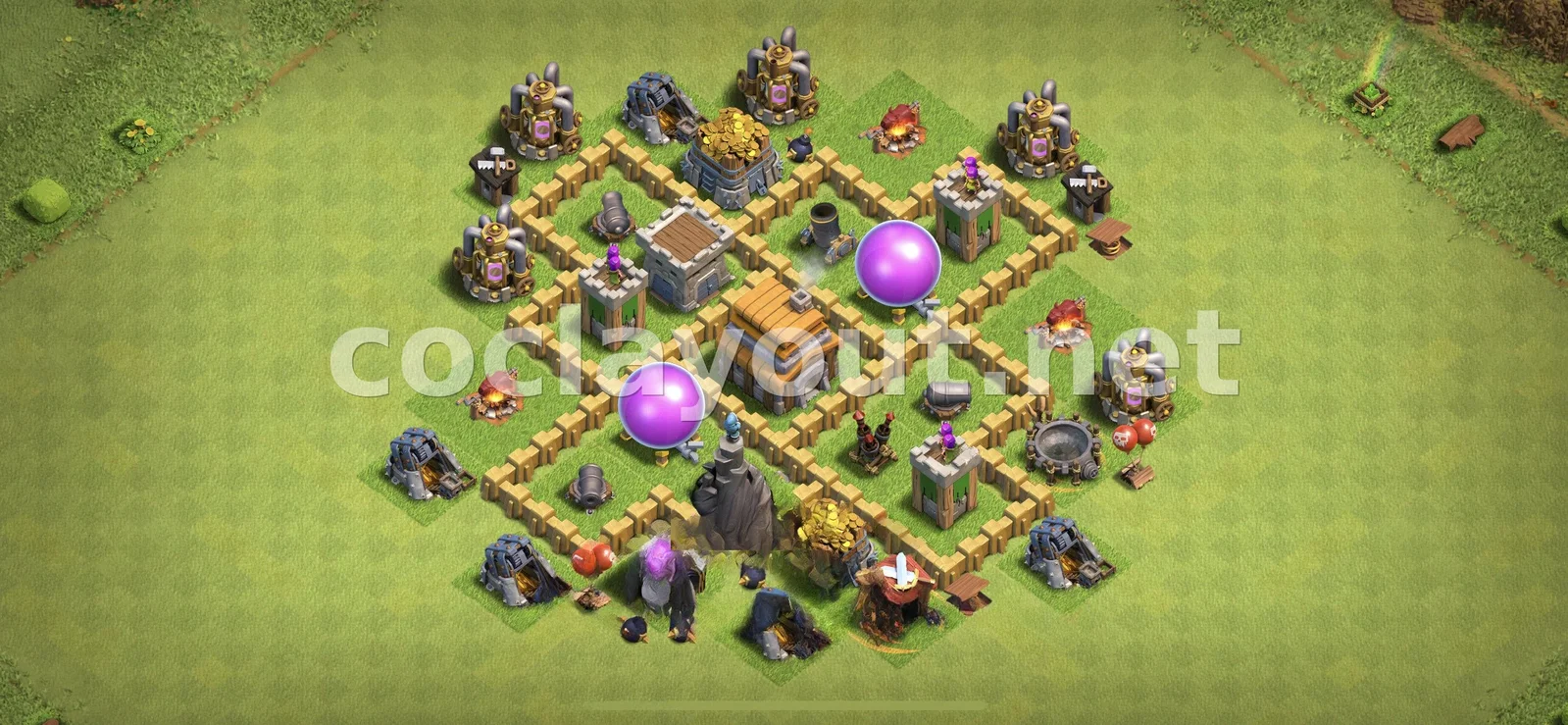 Гибридная база TH5 #13 – превью расстановки TH5