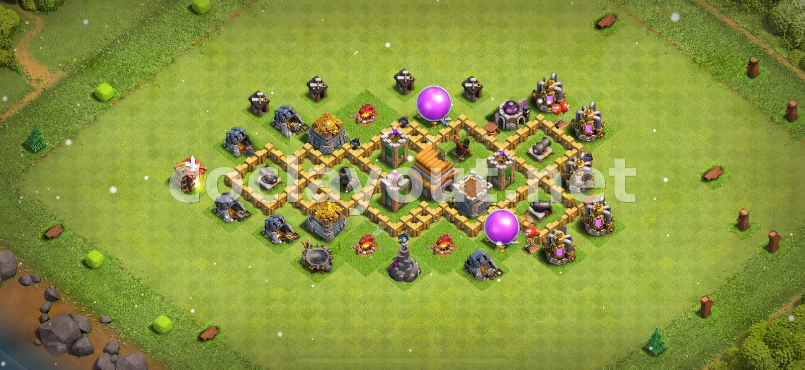 Сильная гибридная база TH5 – превью расстановки TH5