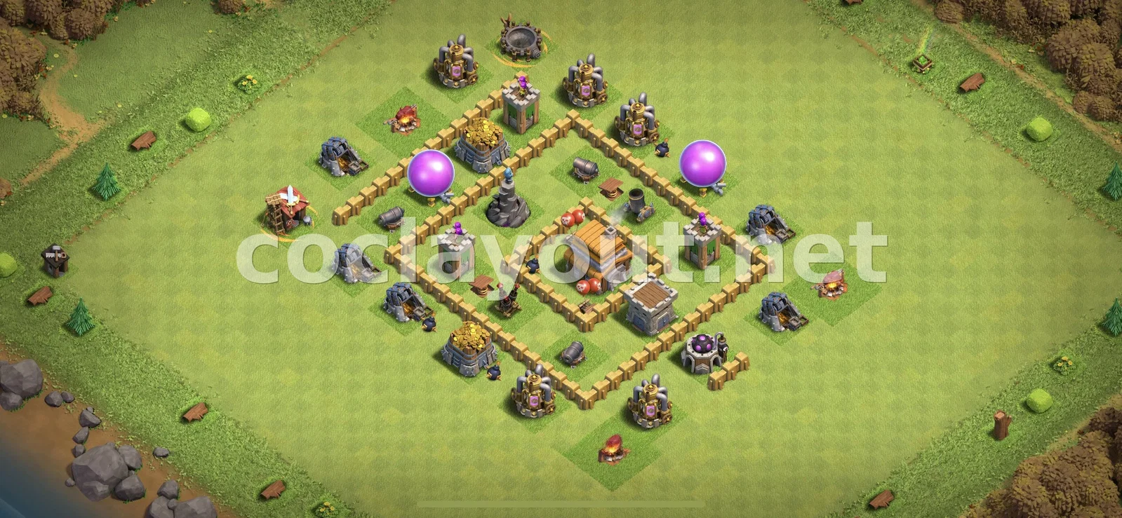 Гибридная база TH5 #10 – превью расстановки TH5
