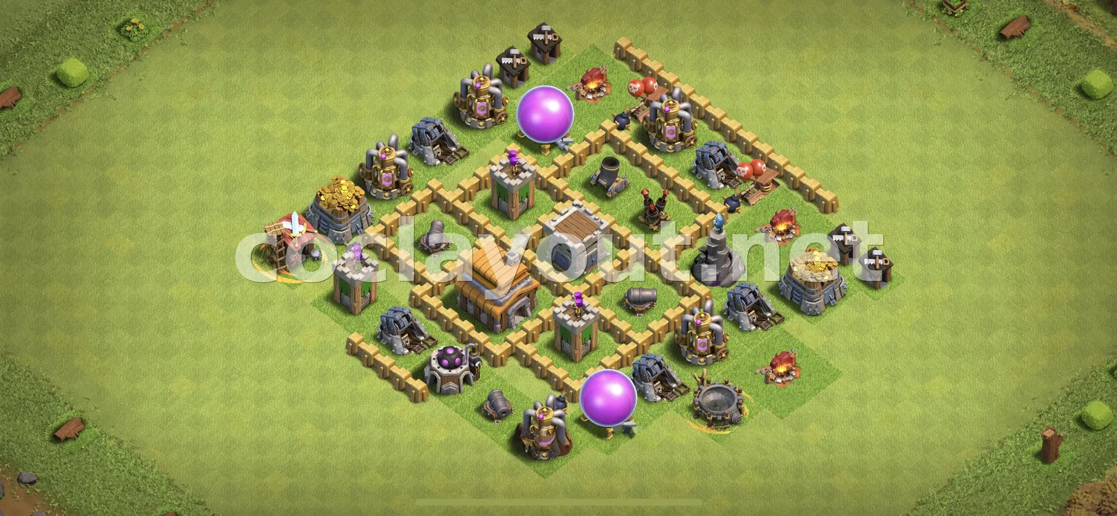 Лучшая Гибридная База для TH5 – превью расстановки TH5