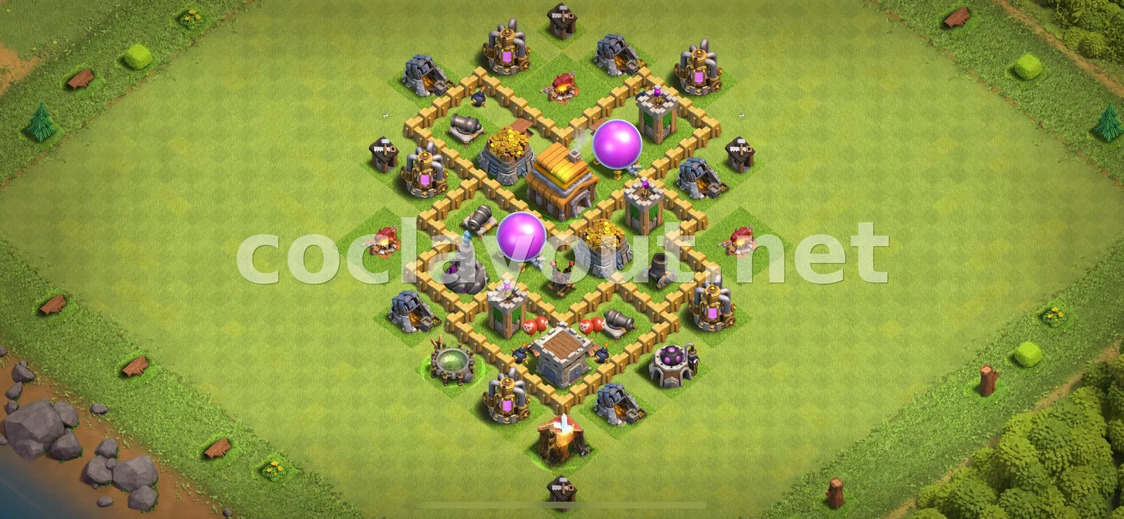 Гибридная база TH5 #8 – превью расстановки TH5