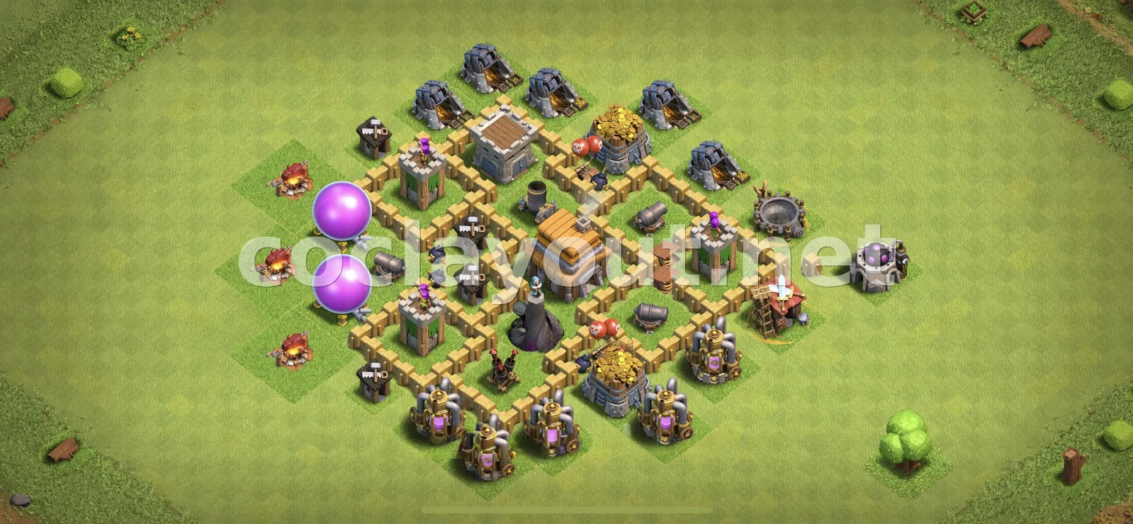Эффективная гибридная база для TH5 – превью расстановки TH5