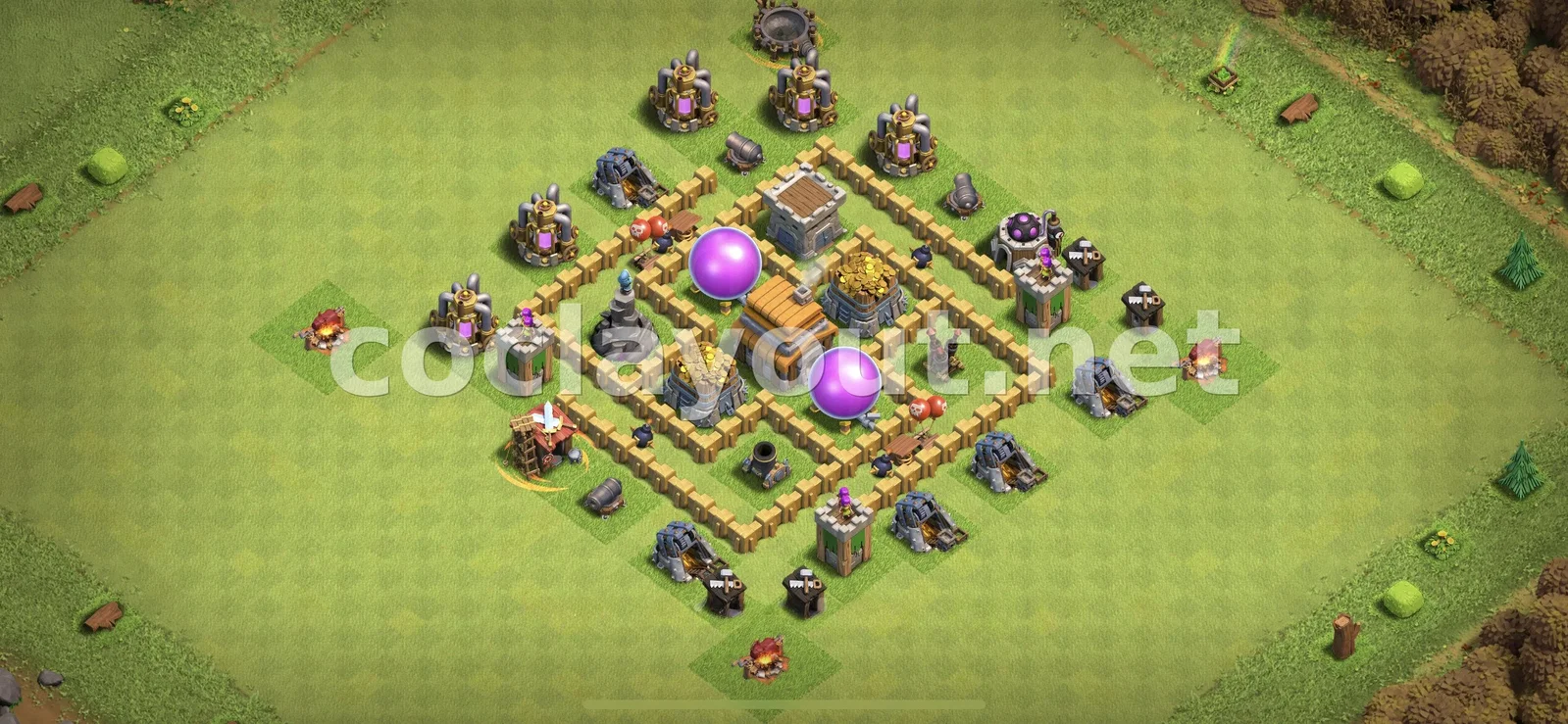 Mejor Diseño de Farming TH5 – vista previa del diseño TH5