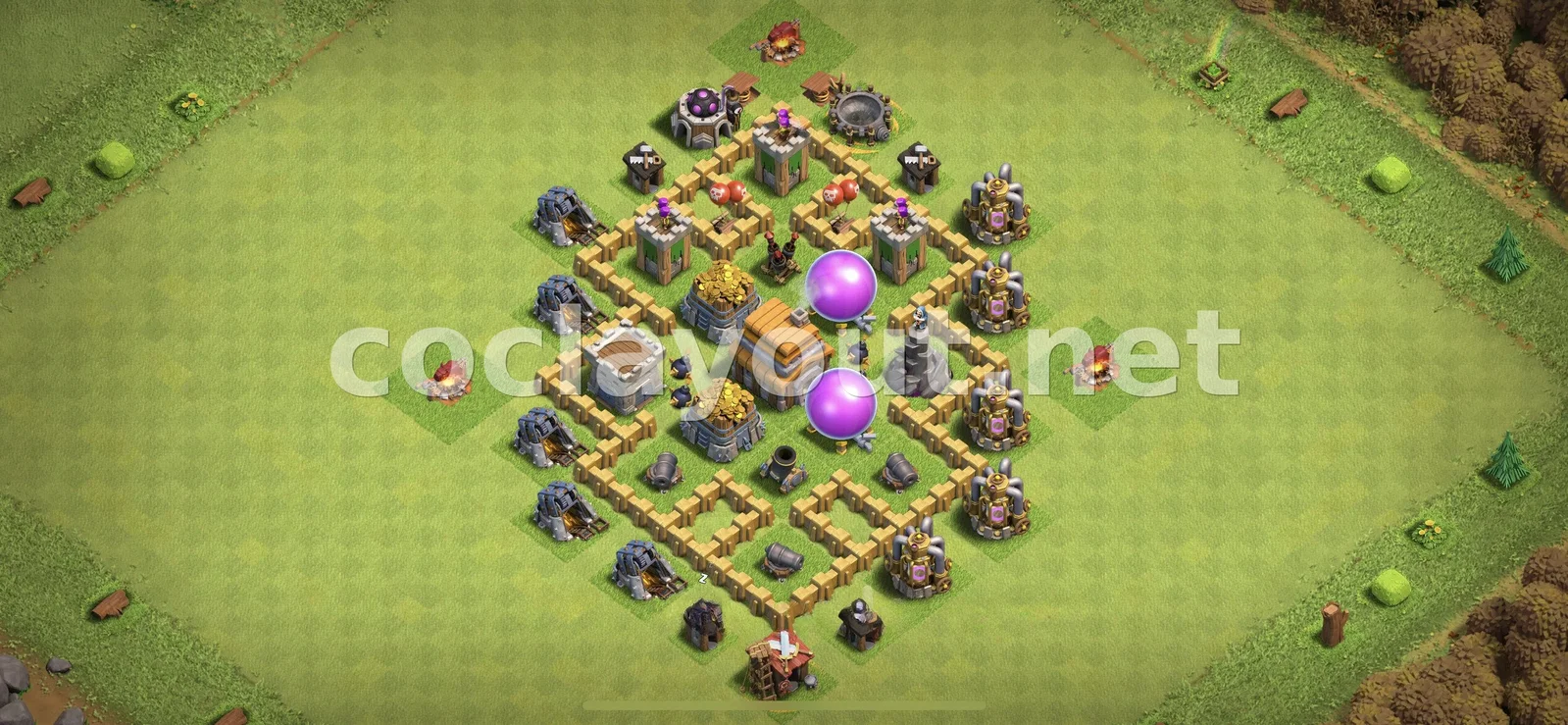 Asegura tus recursos con diseño de farming TH5 – vista previa del diseño TH5
