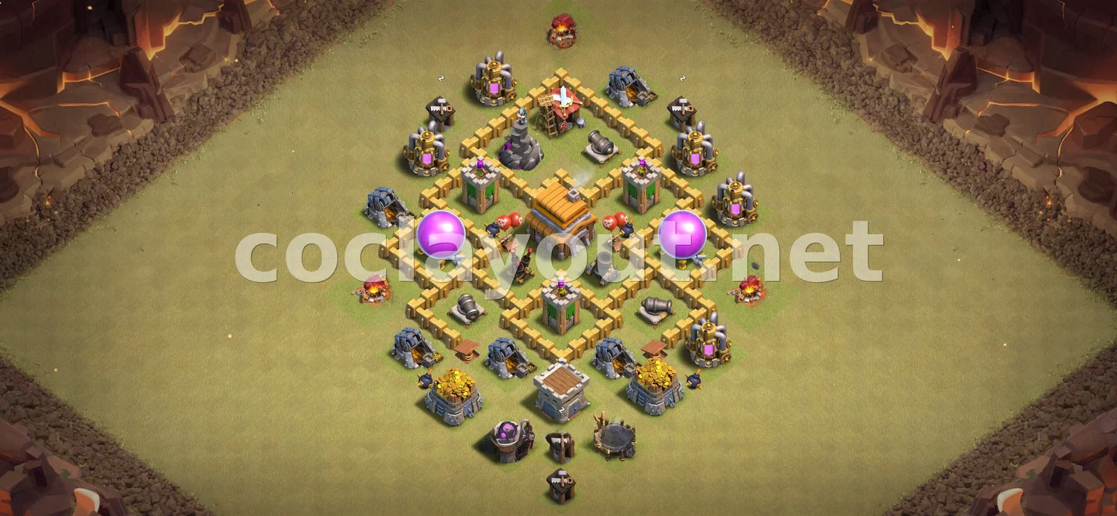 TH5 战略部落战阵型 – TH5 布局预览