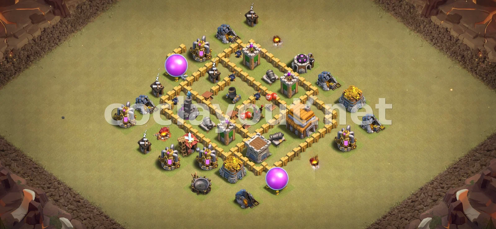 TH5 战略部落战阵型 – TH5 布局预览