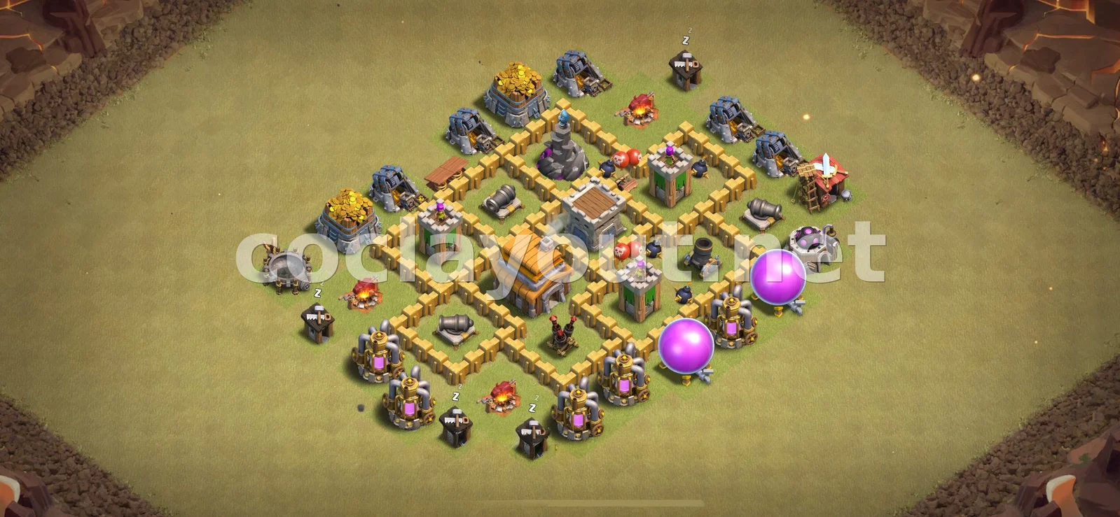 Эффективная база для войны TH5 – превью расстановки TH5