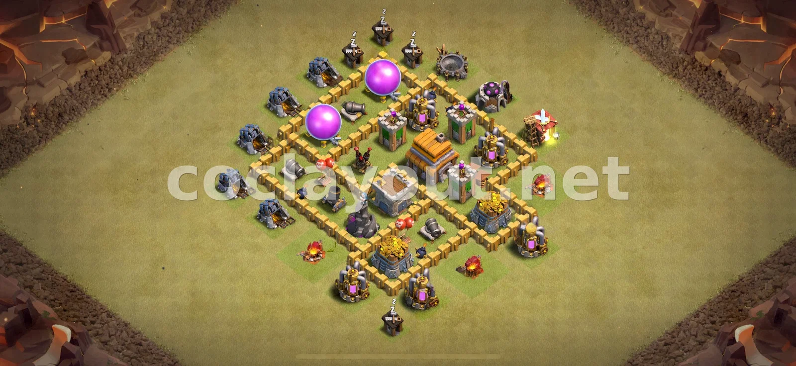 Эффективная база для войны TH5 – превью расстановки TH5