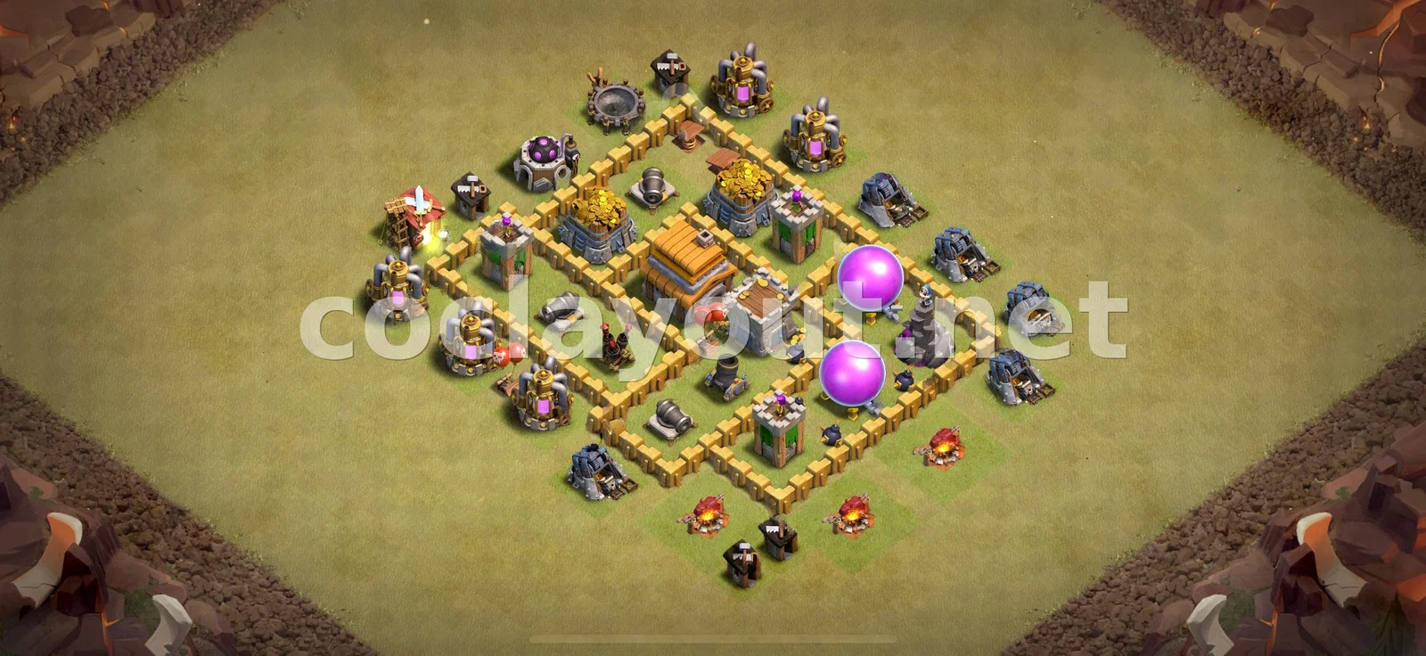 Эффективная база для войны TH5 – превью расстановки TH5