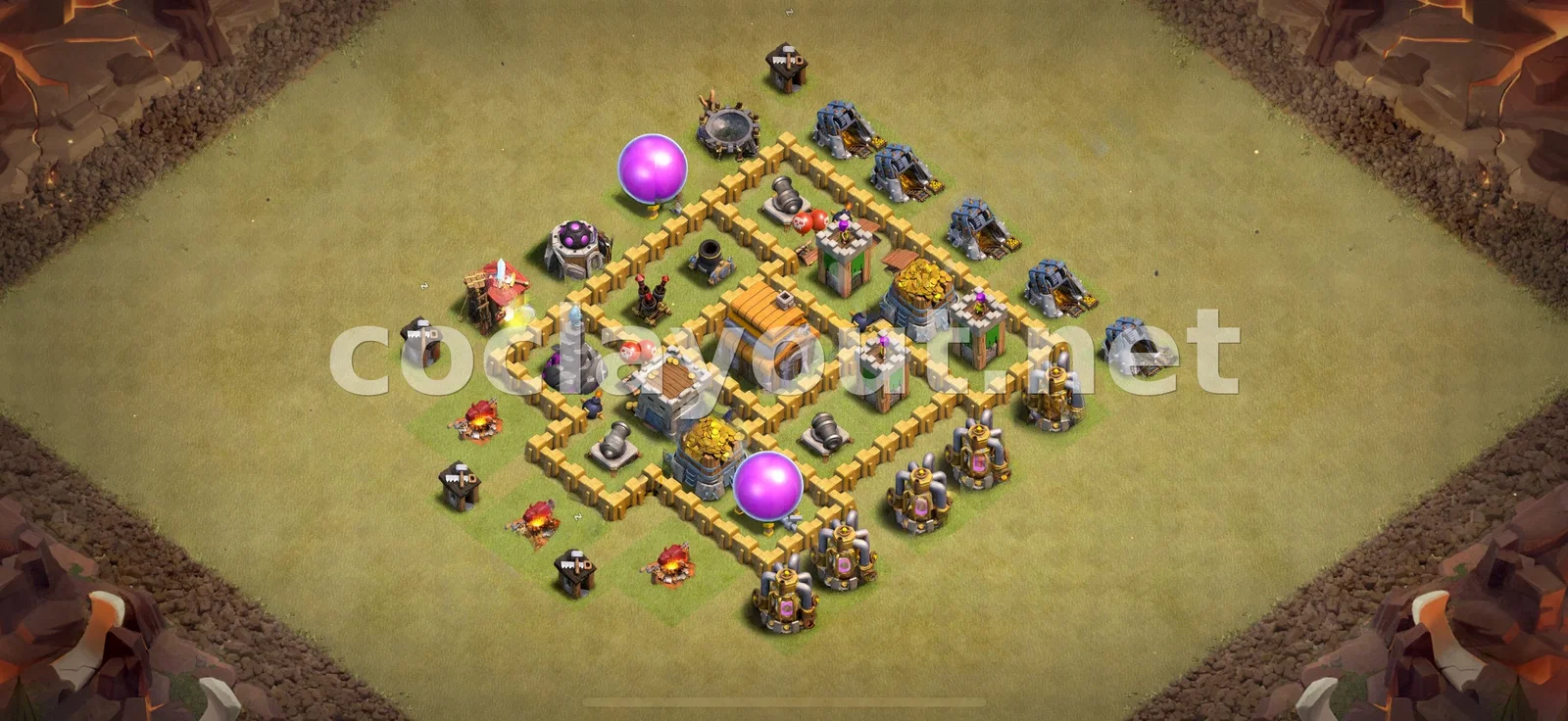 Эффективная база для войны TH5 – превью расстановки TH5
