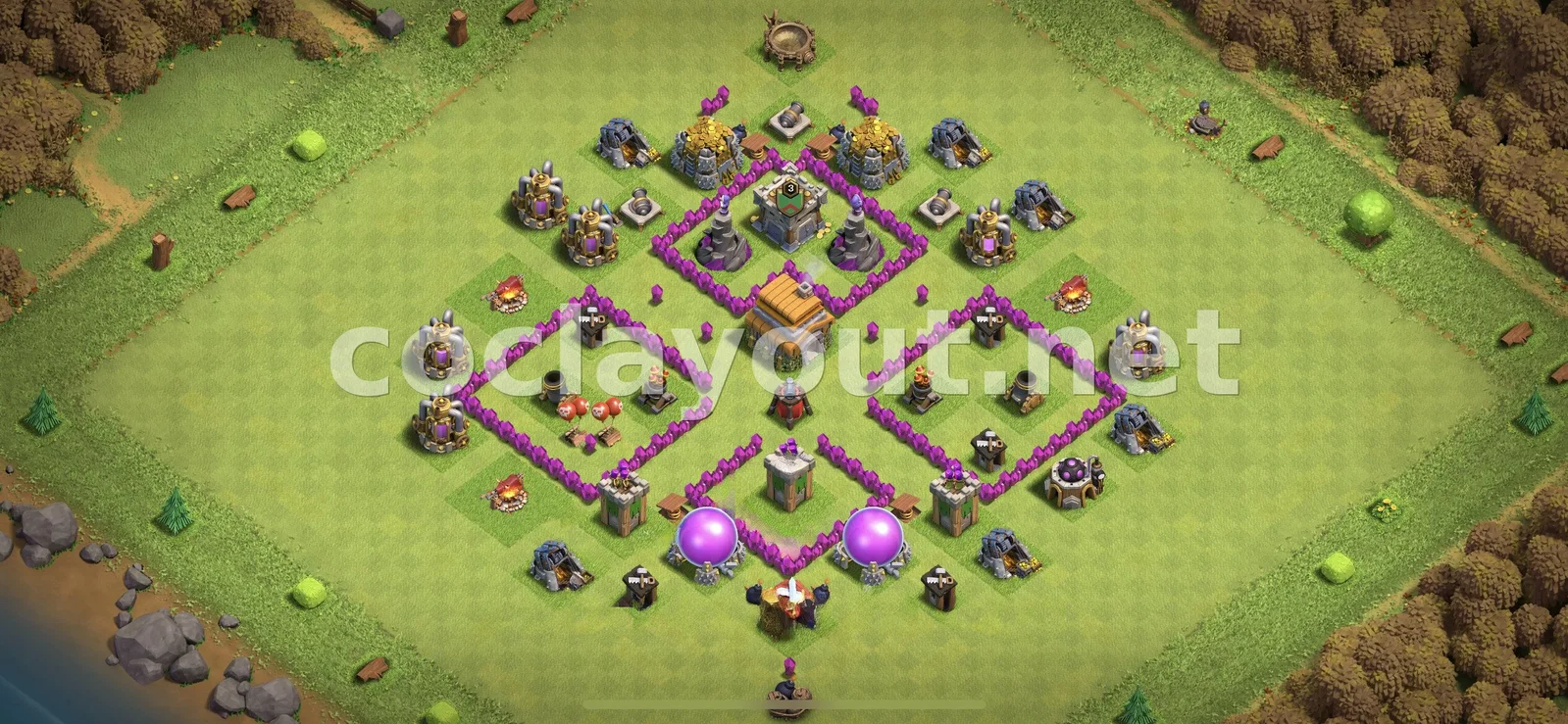 Stratégie de Base Hybride TH6 – aperçu du plan TH6