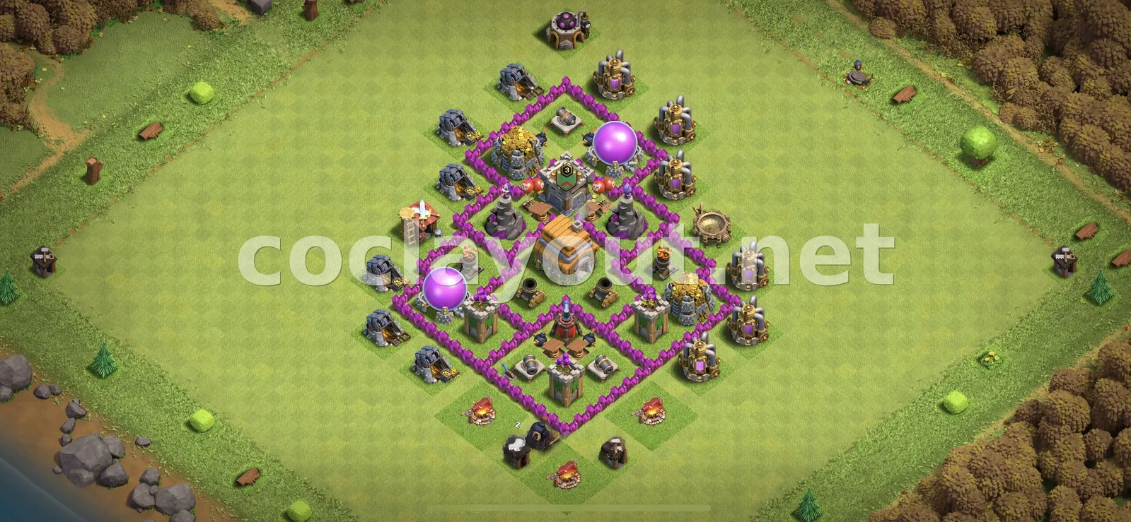 Stratégie de Base Hybride TH6 – aperçu du plan TH6