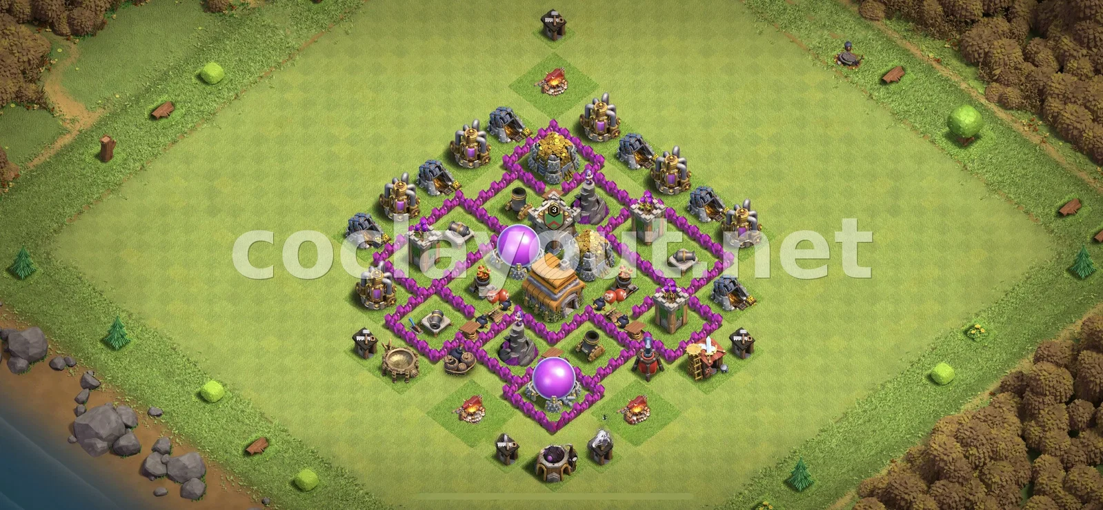 Base Hybride TH6 #35 – aperçu du plan TH6