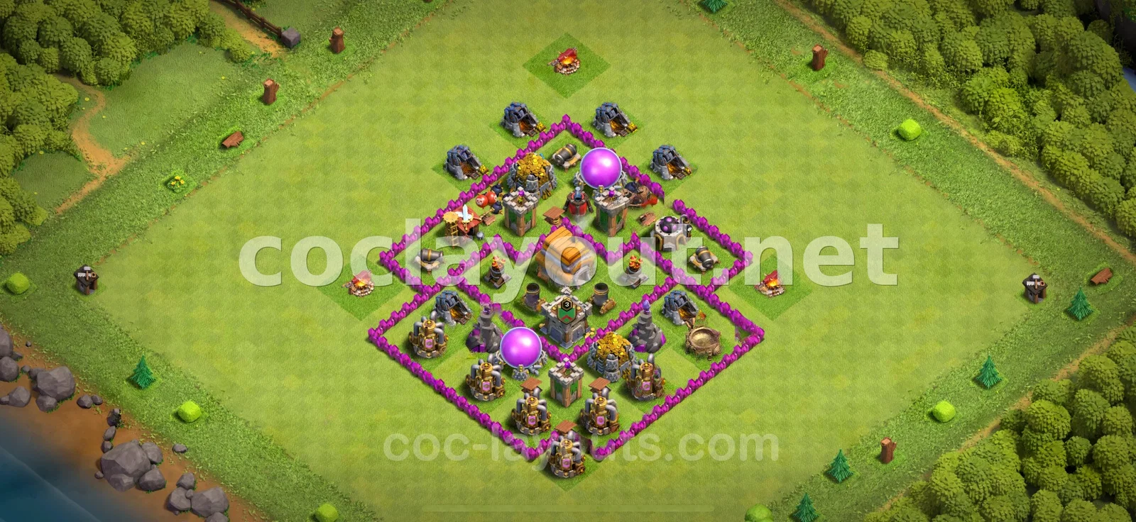 Эффективная Гибридная База TH6 – превью расстановки TH6